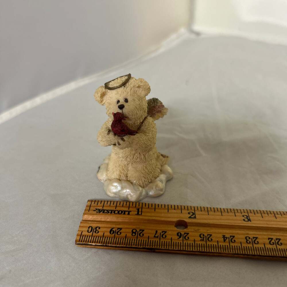 Boyds Bears & Friends Lil' Wings Angel Bear Red Bird  #24552